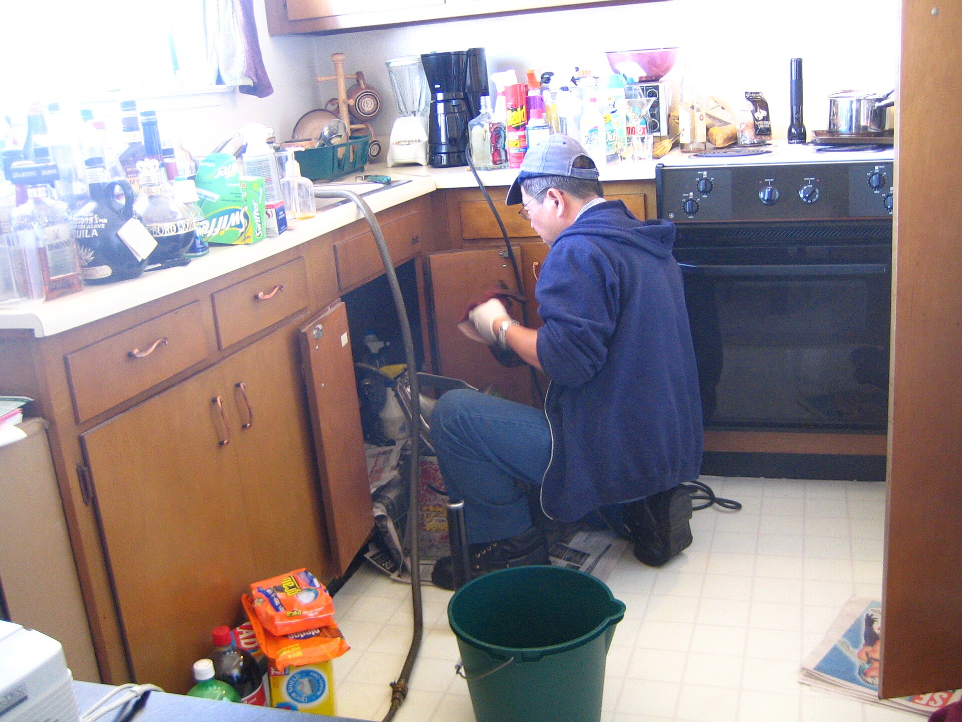 Kitchen sink repair